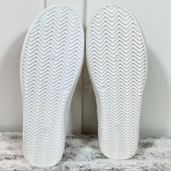 NWT Vintage Havana "Carla" White Cheetah Fur Low Top Sneakers Women's Size 8.5 - Picture 8 of 10